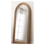 Wood Arch Mirror Honey 34" x 70"