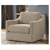 Upholstered Fabric Swivel Chair