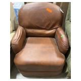 Flexsteel Leather Chair Without Pedestal, Damaged