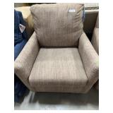 Serta Upholstery Swivel Chair in Brown Fabric