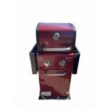 Red Propane Gas Grill With Side Shelves