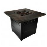 DualHeat 38" Outdoor Square Steel LP Gas Fire Pit