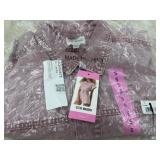 Steve Madden Pink Denim Romper, Small