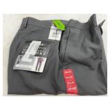 Grey Straight Fit Performance Pants 34x32