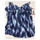 Navy Tankini Top, X-Large