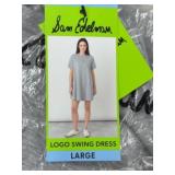 Sam Edelman Grey Logo Swing Dress Large