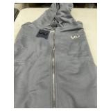 Wind At HTX Gray Zip-Up Hoodie Size S