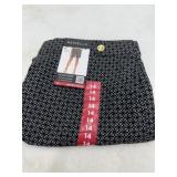 Rafaella Stretch Shorts Size 14 Black White