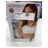 Ellen Tracy Essentials Comfort Bra 2-Pack L/G