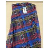 Betsey Johnson Plaid Midi Dress, Large