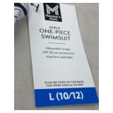 Girls One-Piece Swimsuit L (10/12)