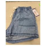 Hunter McGrady Light Wash Drawstring Shorts