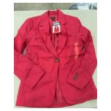 Express Linen Blend Blazer Pink XS