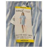 Edited x Hunter McGrady Pleated Shirt Dress