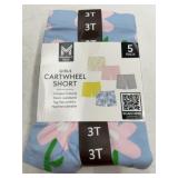 Girls 5-Pack Cartwheel Shorts, Size 3T