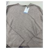 Double Knit Crewneck Sweater, Large