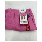 GAP Linen Pull On Shorts XL Pink