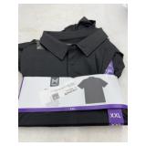 Black Performance Polo Shirt XXL