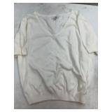 Sam Edelman White Knit Short Sleeve Top