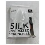 Silk Oversized Scrunchies, 6-Pack