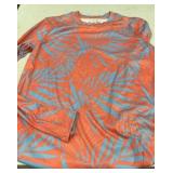 Salt Life SLX Palm Print Shirt Size S