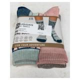 4 Pack Assorted Crew Socks, Size 5-10
