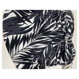 Black and White Fashion Tankini Top, XXL