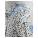 Shabby Chic Blue Floral XS Pajama Set