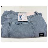 Edited High Rise Wide Leg Crop Jeans 20W