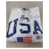 Ladies USA White Sweatshirt, Size Large