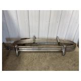 Vintage Chrome Car Bumper with Overriders