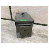 Military Green Metal Ammunition Storage Box