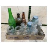 Glass Bottles and Ball Mason Jar Collection