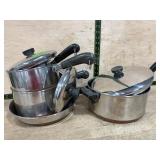 Stainless Cookware Set With Lids, 6 Pieces