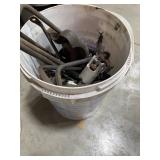 Bucket of Assorted Metal Hand Tools