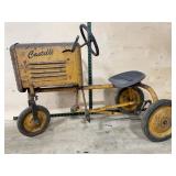 Castelli Yellow Metal Pedal Tractor Toy
