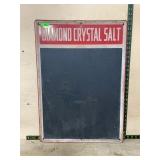 Diamond Crystal Salt 20x27 Metal Advertising Sign