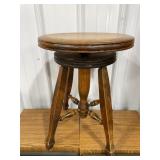 Wooden Adjustable Piano Stool with Four Legs