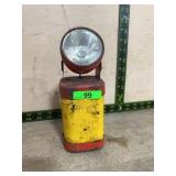 Justrite Red and Yellow Industrial Flashlight