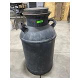 Metal Milk Can with Handles and Lid