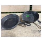 Cast Iron Skillets, 10 Inch and 8 Inch