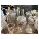 Glass Bottles and Ball Ideal Jars Lot