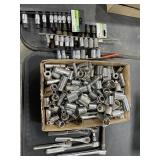 Socket And Ratchet Lot Mixed Brands SAE/Metric