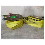 Yellow Ratchet Tie Down Straps