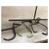 3 Metal Ice or Log Tongs