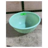 Green Ribbed Fire King Jadeite Mixing Bowl