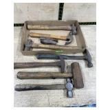 Box Lot Mixed Hammers and Mallet Assortment