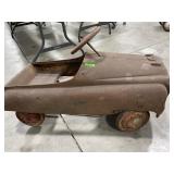Vintage Metal Pedal Car Toy Body, Rusted