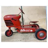 Red Turbo Drive Pedal Tractor Ride-On Toy antique