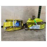 2-Pack 27' Ratchet Tie Down Straps 3300 lbs
